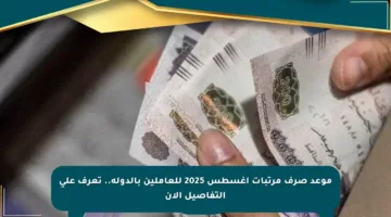 موعد صرف مرتبات أغسطس 2025 للعاملين بالدولة.. تعرف على التفاصيل الآن